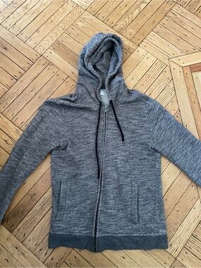 Everlane Heather Gray Full-Zip Hoodie